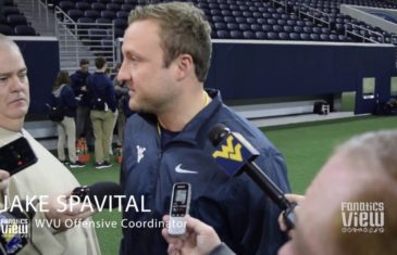West Virginia’s offensive coordinator Jake Spavital talks Heart of Dallas Bowl