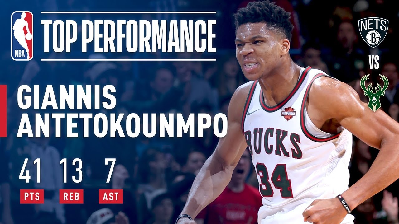 Giannis Antetokounmpo goes off for 41 as the Bucks dominate Brooklyn