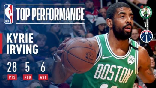 Irving Scores 28 As Celtics Fends Off Wizards in OT