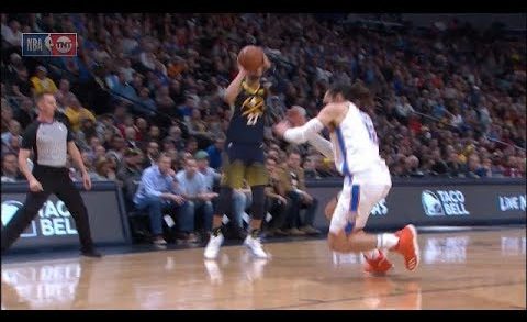 Jamal Murray sends Steven Adams’ ankles to another area code