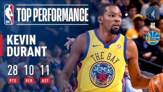 Kevin Durant dominates the Timberwolves for 10th career triple-double