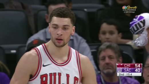 Zach LaVine prints his first poster as a Chicago Bull