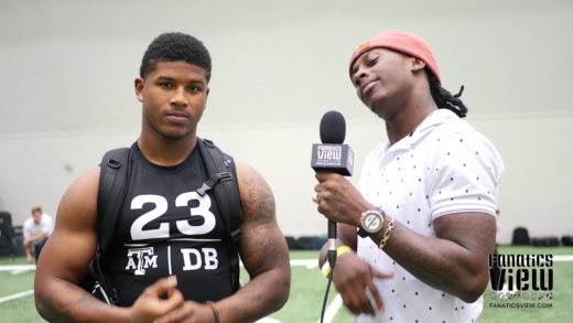 Armani Watts talks Texas A&M 2018 Pro Day with De’Vante Harris