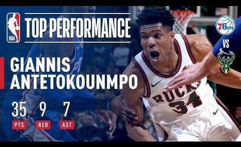 Giannis Antetokounmpo’s 35 Points Help Bucks Comeback Against 76ers