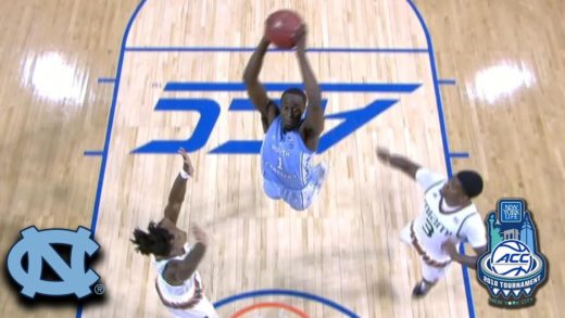 North Carolina Senior Theo Pinson throws down the hammer on Miami