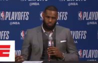 LeBron James gets testy at press conference after Cavs Pacers game