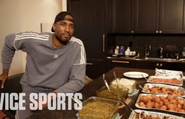 Serge Ibaka chows down on Congolese food with Vice Sports