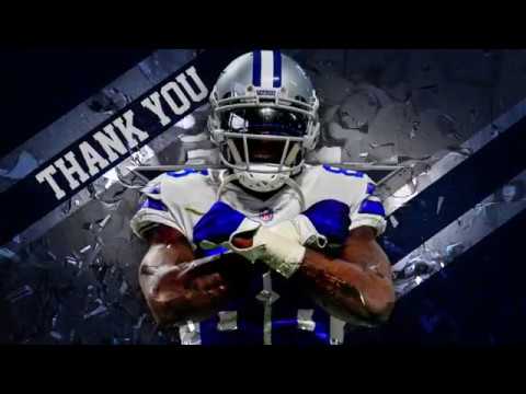 The Dallas Cowboys pay tribute to wide receiver Dez Bryant