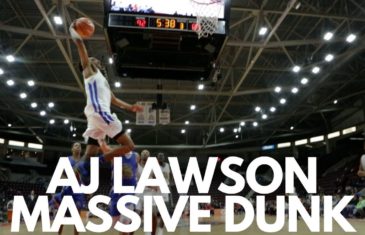 AJ Lawson Throws Down a Massive Dunk