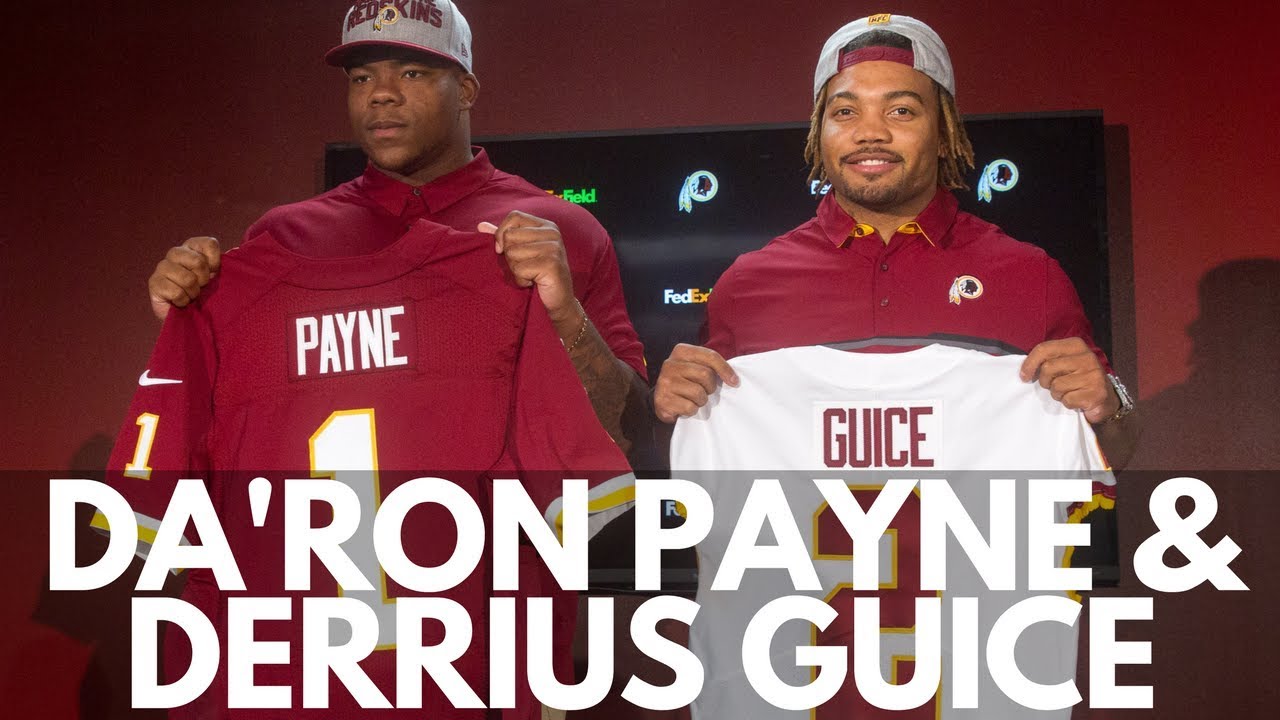 Da'Ron Payne & Derrius Guice speak on joining the Washington Redskins