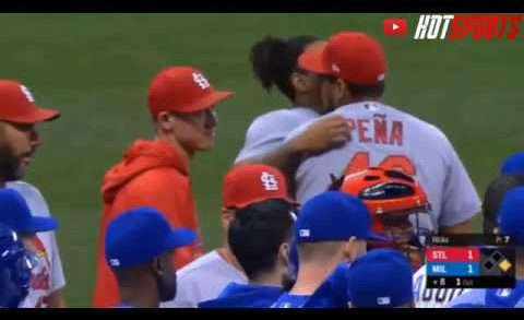 Benches Clear After Eric Sogard Yairo Munoz Scuffle After Hard Slide