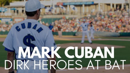 Mark Cuban reaches First Base with Single at Dirk’s Heroes