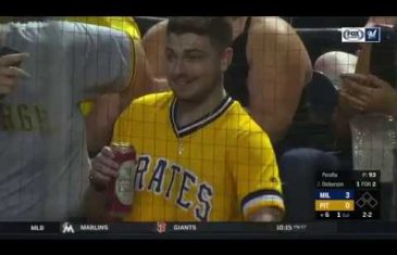 Pirates Fan Fails to Catch Foul Ball in His Beer