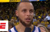 Steph Curry explains on-court exchange with LeBron in Game 1