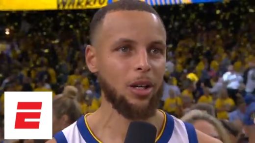 Steph Curry explains on-court exchange with LeBron in Game 1