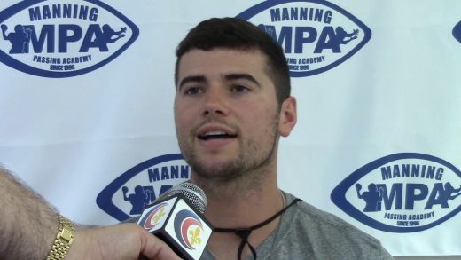 Auburn QB Jarrett Stidham at the Manning Passing Academy