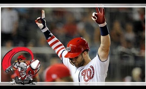 Bryce Harper Taking Grounders at First Base Before Game