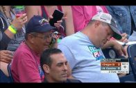 Fan Asleep at College World Series