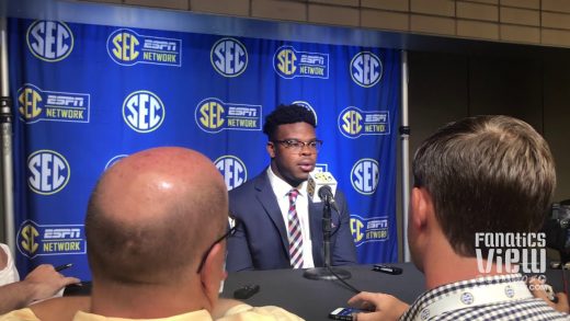 Damien Harris at SEC Media Days