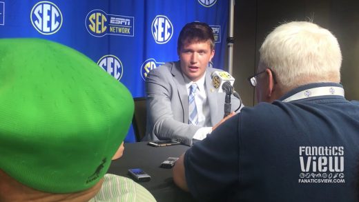 Drew Lock at SEC Media Days