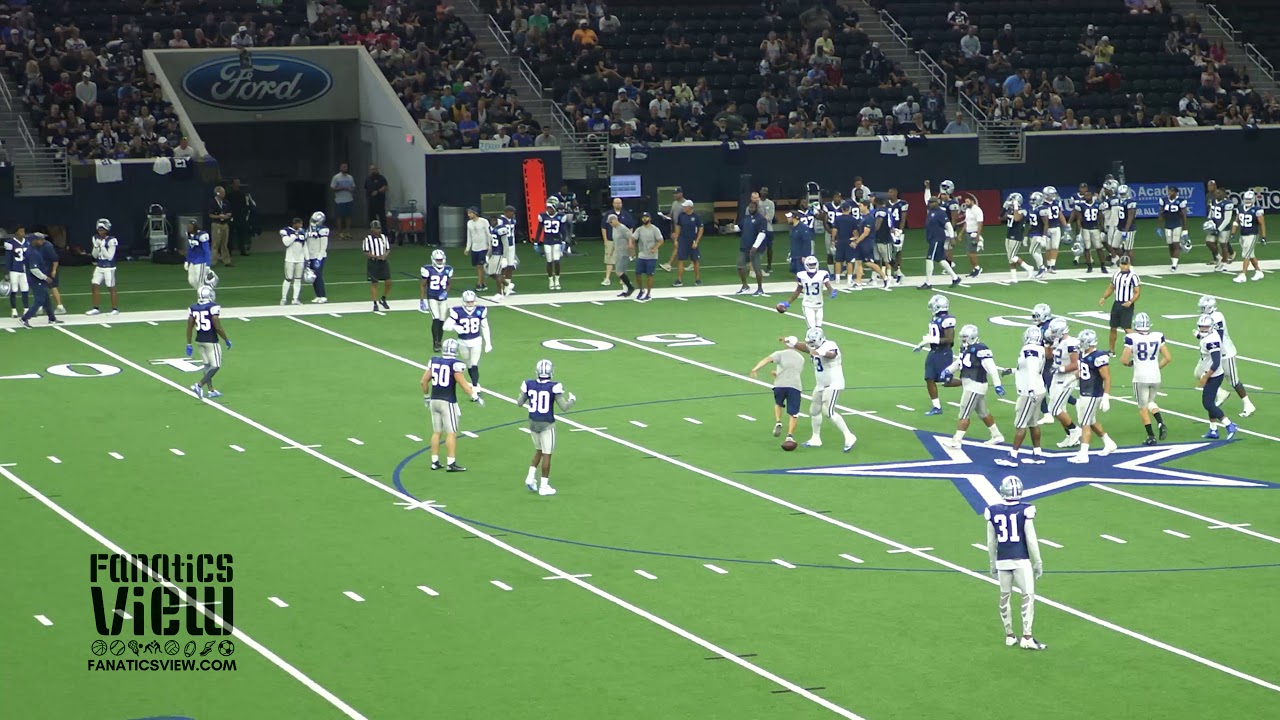 Michael Gallup makes beautiful leaping grab at Cowboys practice