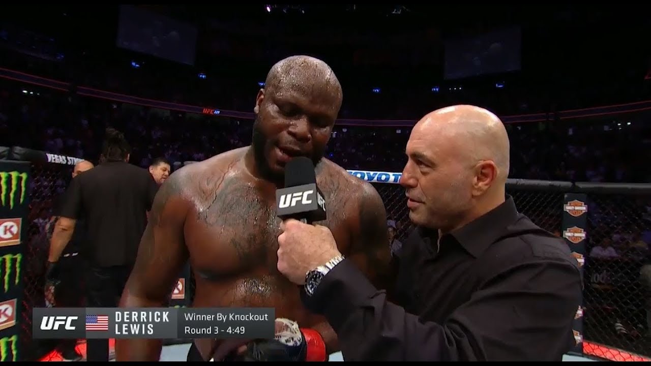 Derrick Lewis gives Hilariously Epic Interview with Joe Rogan Post-Fight