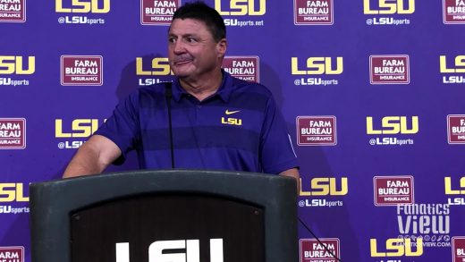 Ed Orgeron speaks on No. 5 LSU Steam Rolling Ole Miss 45-16