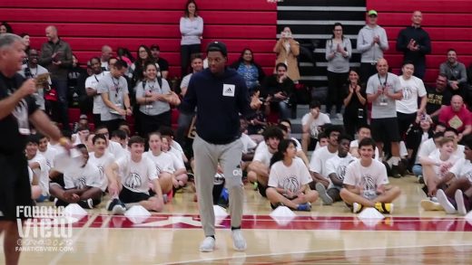 Kyle Lowry Hits a Step Back 3 Right In a Camper’s Face