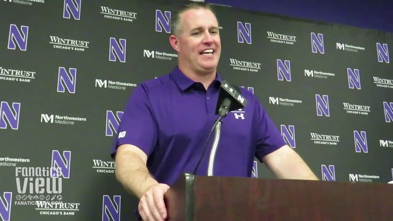 Pat Fitzgerald on Northwestern Upsetting Wisconsin & Notre Dame Matchup (Full Press Conference)