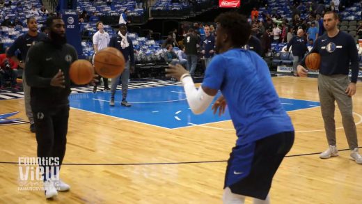 Wesley Matthews works on 3-Point Shot & Handles in Pre-Game Warm Up vs. Minnesota