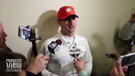 Clemson offensive coordinator Jeff Scott reflects on historic win versus Louisville