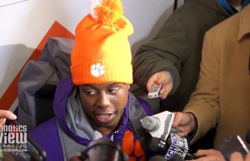 Clemson RB Travis Etienne says South Carolina is the “Biggest Game of the Year”