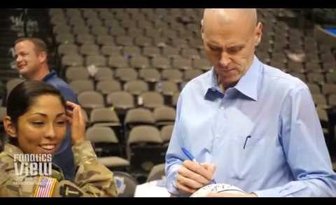 Dirk Nowitzki, Mark Cuban & Rick Carlisle Sign Autographs & Take Pictures with U.S. Military