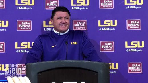 LSU coach Ed Orgeron on Texas A&M Matchup, LSU’s Seniors & LSU’s Bowl Goal (Full Presser)