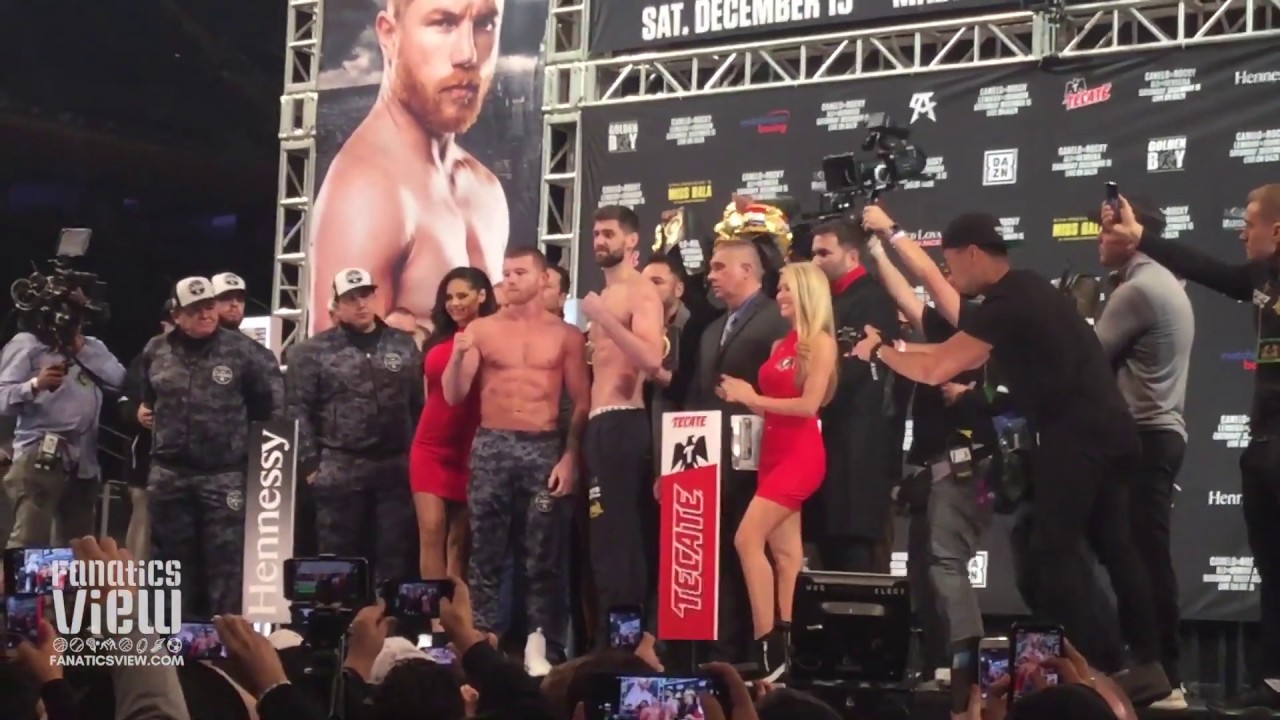 Canelo Alvarez and Rocky Fielding make weight, now look to take it into the ring.