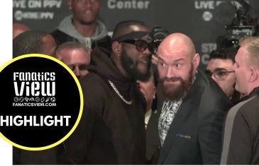 Deontay Wilder and Tyson Fury face off ends in chaos