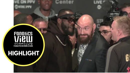 Deontay Wilder and Tyson Fury face off ends in chaos