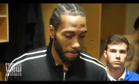 Kawhi Leonard on Beating Wes Matthews, Raptors Zone Defense & Raptors Win vs. Dallas