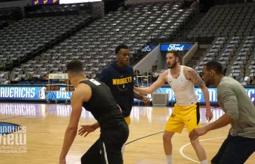 Michael Porter Jr. plays 3-On-3 with Denver Nuggets Teammates & Staff