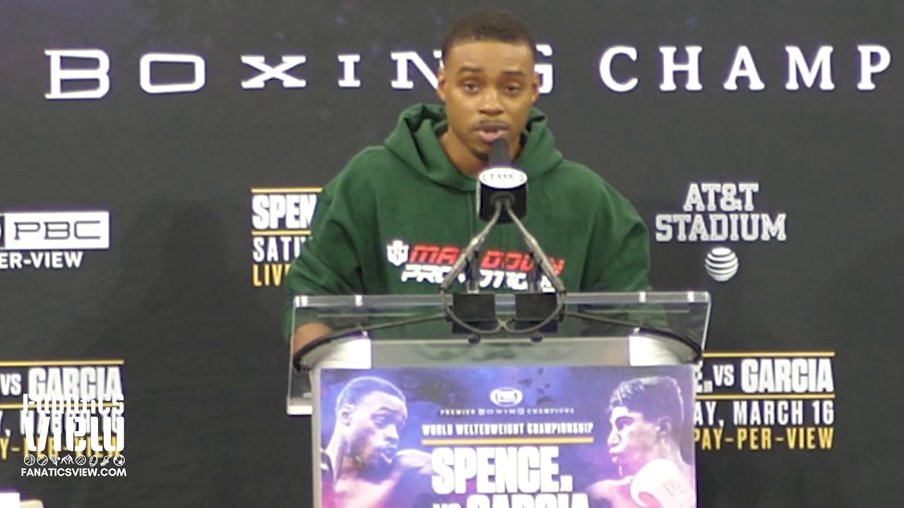 Errol Spence says Mikey Garcia fight will be a 'one sided massacre.'