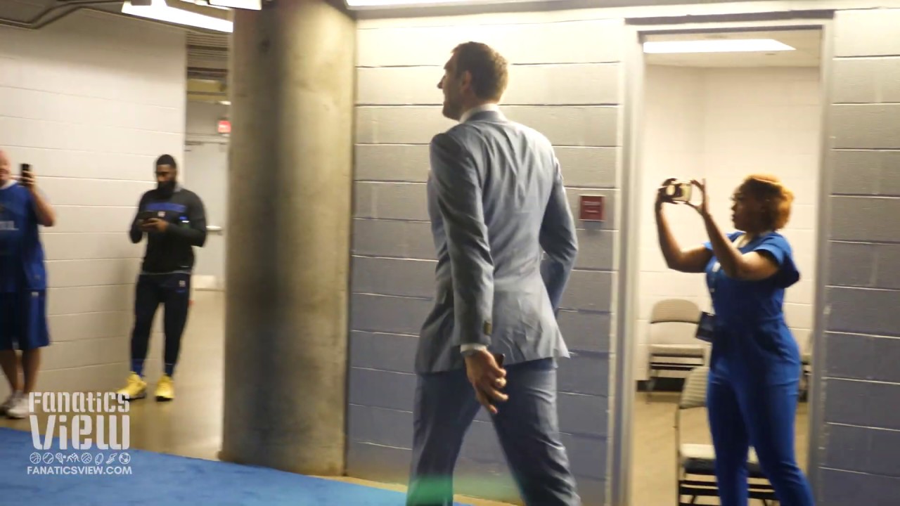 Dirk Nowitzki's Final Arrival to a Dallas Mavericks Game