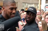 Anthony Joshua Signs Autographs for Mobs of Fans in New York