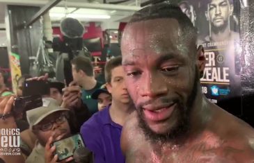 Deontay Wilder on Anthony Joshua: ‘I just ask the fans to have patience.’