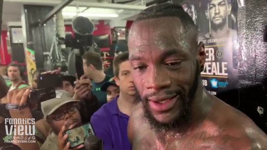 Deontay Wilder on Anthony Joshua: ‘I just ask the fans to have patience.’