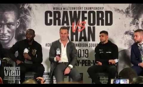 Terence Crawford retains title over Amir Khan after accidental low blow