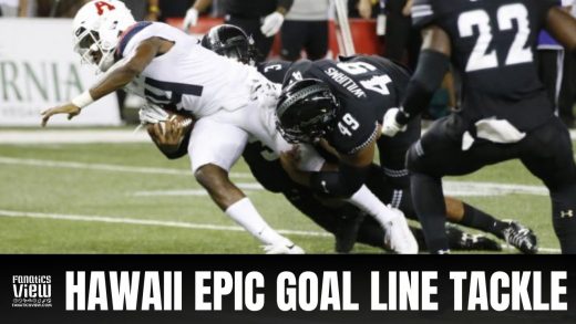 Hawaii MAKES EPIC GOAL LINE TACKLE to STOP Khalil Tate & Arizona on Last Play