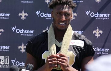 Michael Thomas talks Returning to Practice for the Saints at Chargers Joint Practice