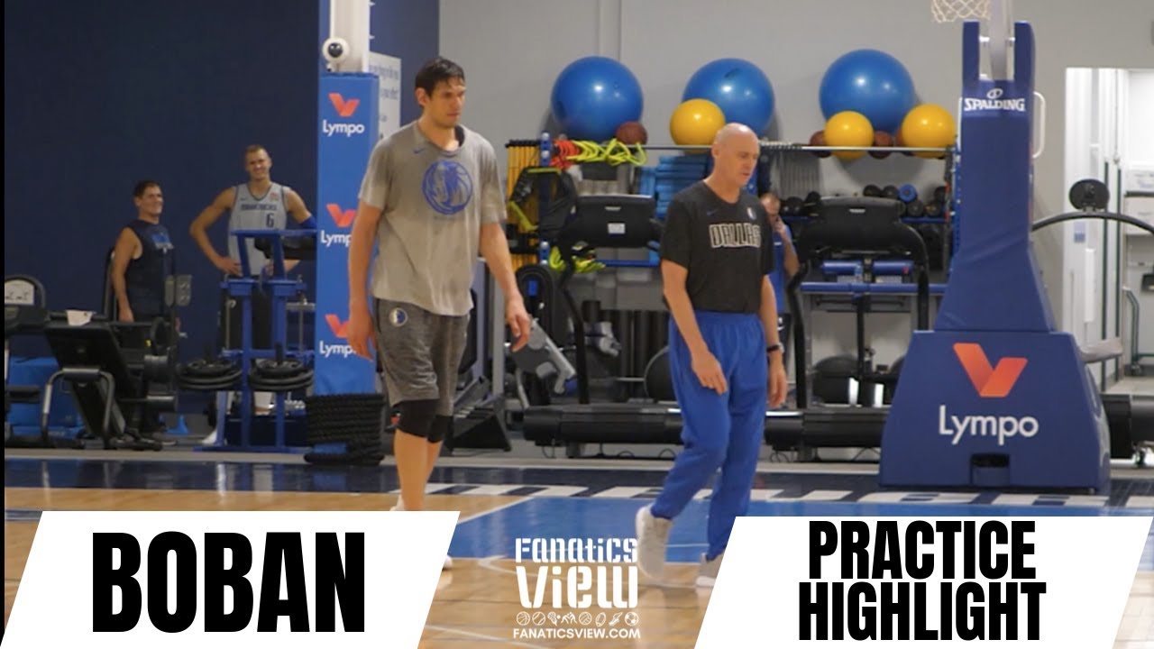 Boban Marjanovic works on 3-Pointers and gets advice from Rick Carlisle