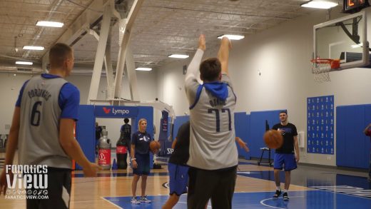 Luka Doncic & Kristaps Porzingis Go Back And Forth From Downtown In Final Preseason Practice