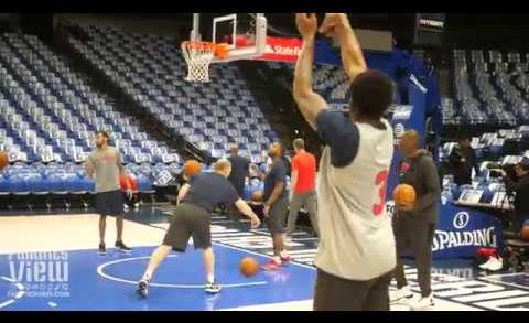 Bradley Beal practices on 3-Pointers ahead of NBA Tip-off in Dallas